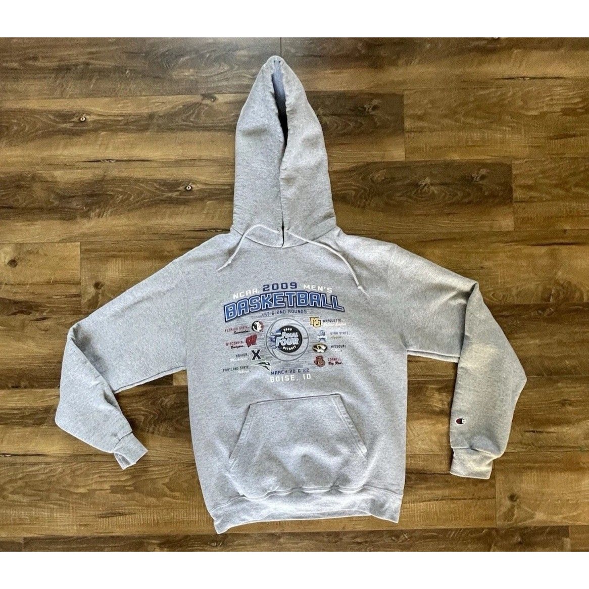 Ncaa 2009 Mens Basketball Final Four Boise Id Hoodie Y2k Vintage Size Medium